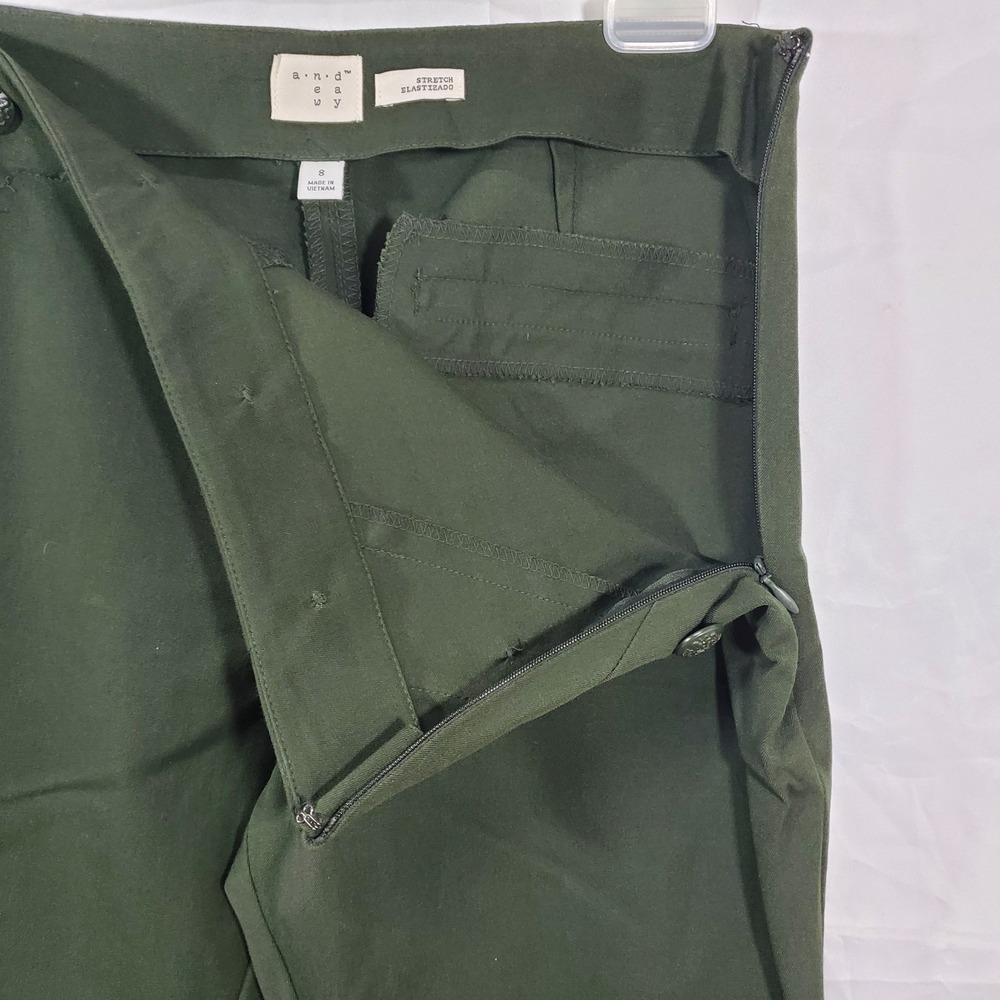 A New Day Pants Womens Size 8 Stretch Green Side Zipper Clossure - Picture 6 of 7